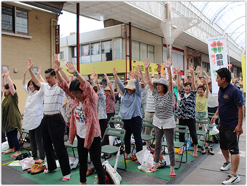 ワイズ・スポーツ＆エンターテイメント様のご協力を得て、歌と最適運動で熊本を元気にスペシャルプログラムを開催。