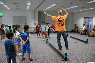 こどぶん　スラックライン