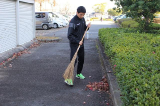 落ち葉だらけ・・・