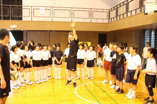 中学生チーム指導(荻野監督）