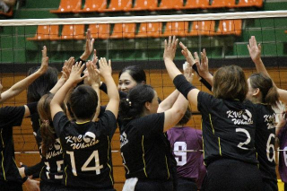 得点決まりハイタッチ！