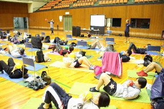 風船を使った腹式呼吸トレーニング