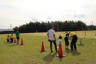 フライングディスク体験