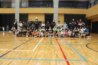 終了後、みんなでピース