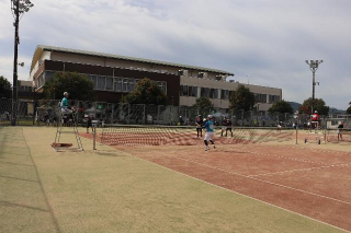 ソフトテニス交流会の様子