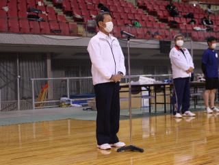 開会式　田中会長あいさつ