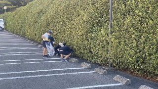 植込みの中も何かないかな？