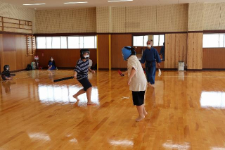 対戦している様子