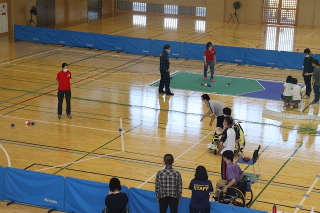 交流試合の様子