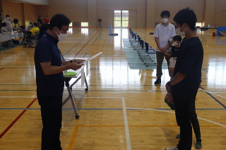 体験の部表彰式の様子