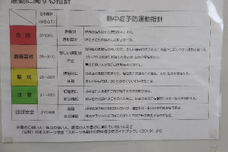 熱中症予防運動指針