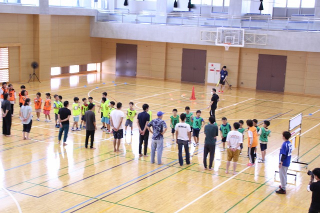 親子対決の様子