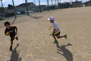 タグラグビーの様子