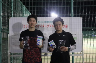 男子オープンクラス優勝：林・欅田ペア