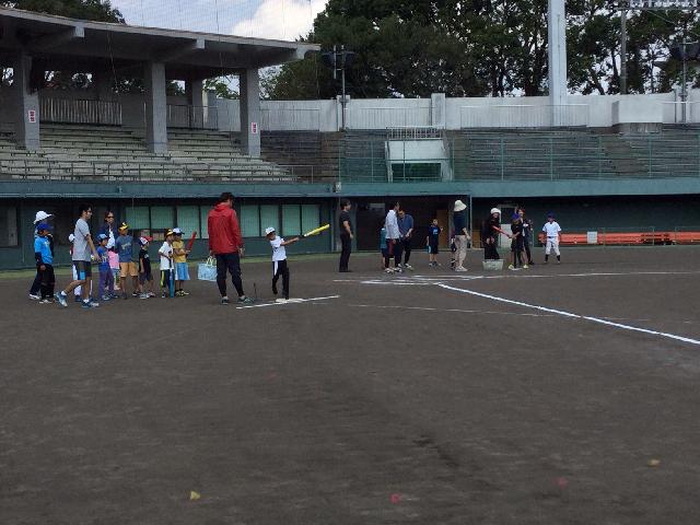 水前寺野球場の野球教室です。